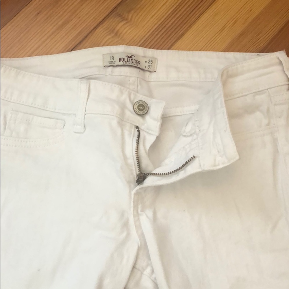 Hollister white jeans